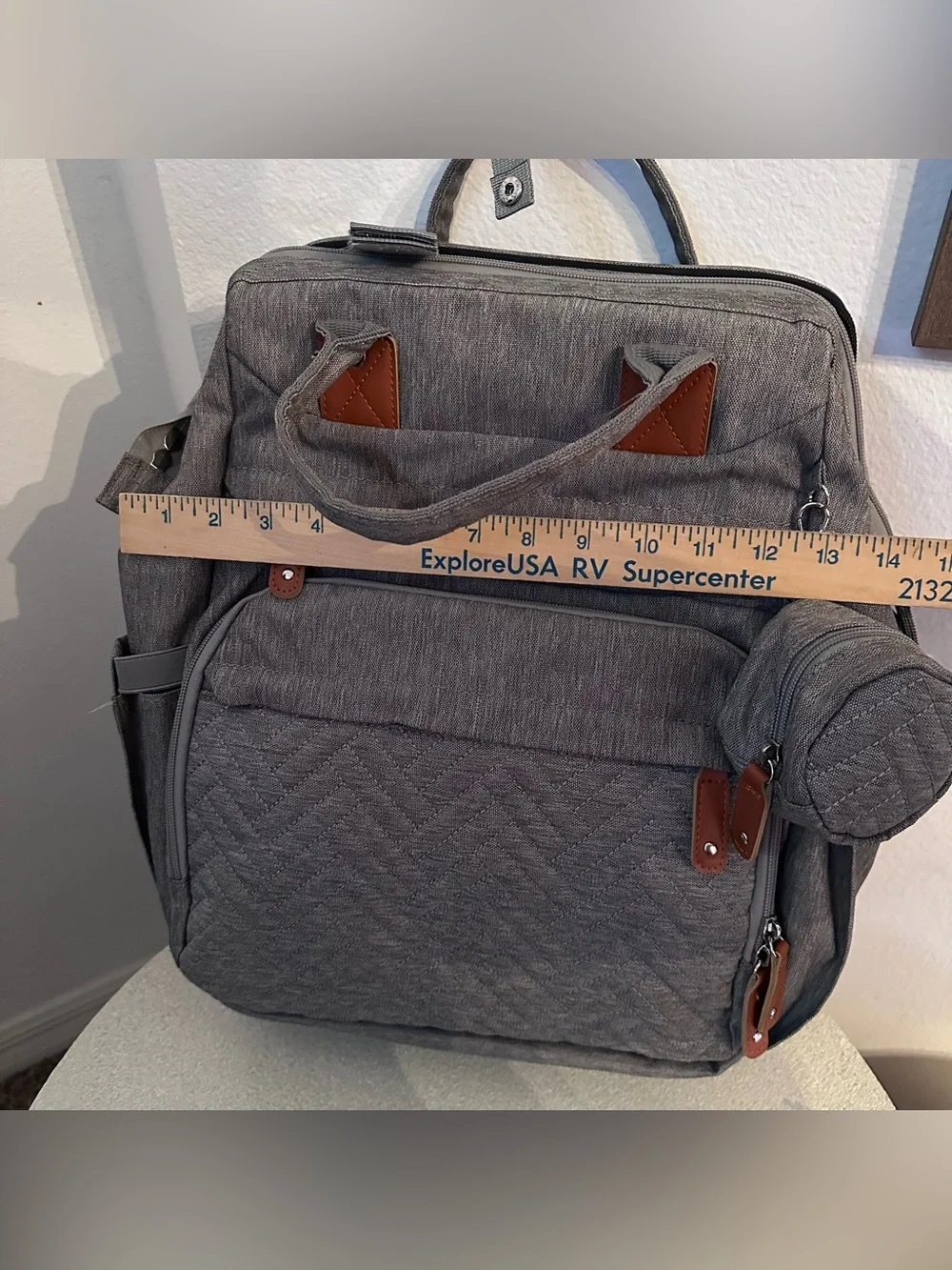 KabaQoo Diaper Bag Backpack with Detachable Changing Station.